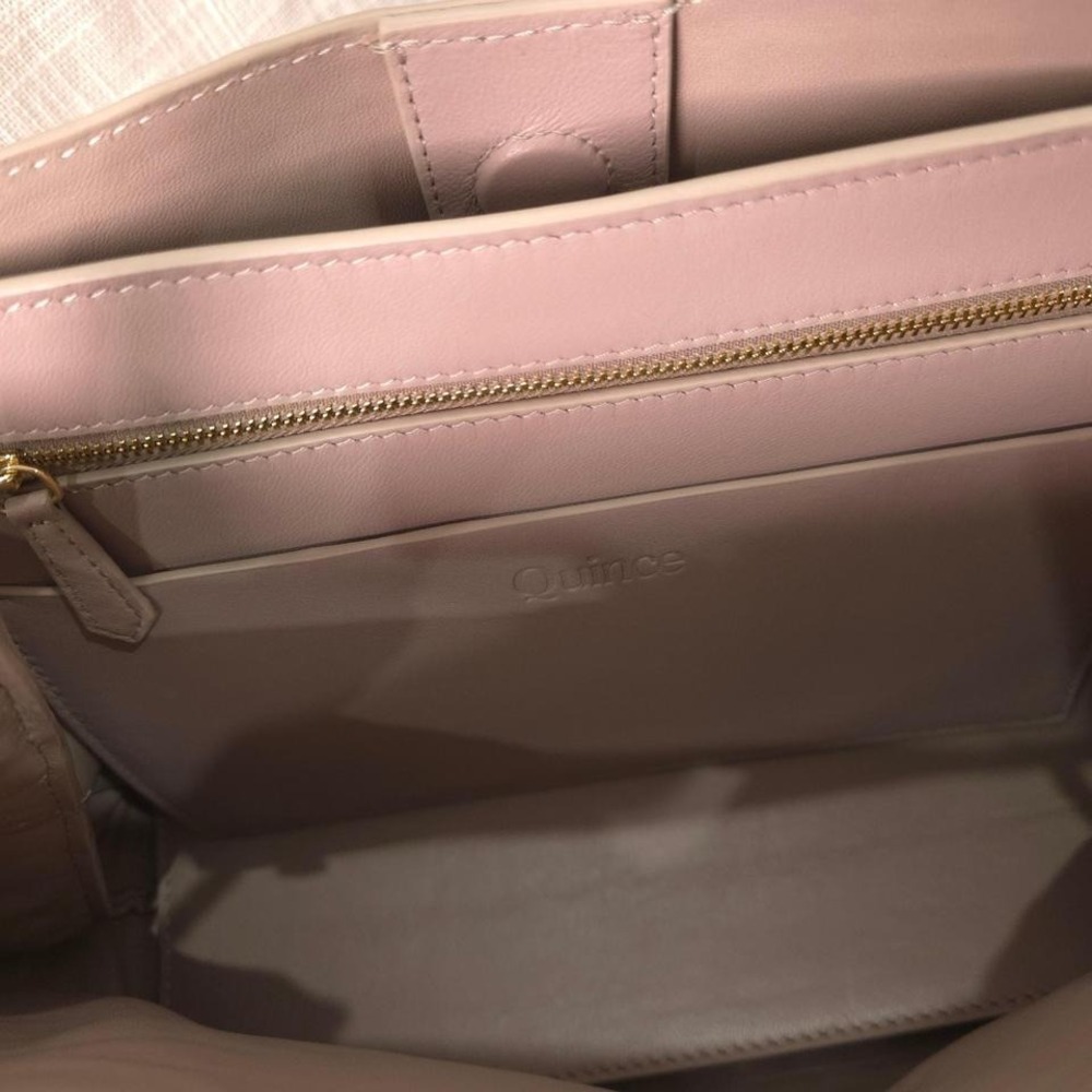 Quince Italian Leather Handwoven Satchel - Picture 6 of 6